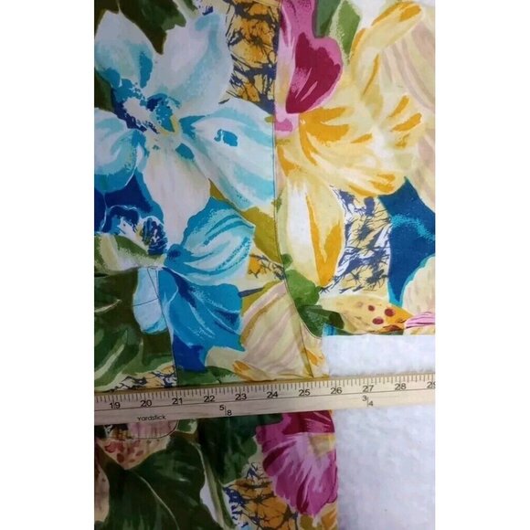Vintage Venezia Vitale Women's Hawaiian Floral Print Button Up Shirt Size 22/24 - Picture 5 of 9